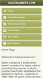 Mobile Screenshot of dalescanvas.com